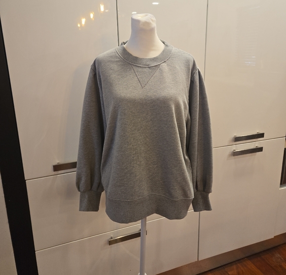 Rebecca Minkoff Scarlett French Terry Balloon Sleeve Crewneck Sweatshirt Size XL - Picture 1 of 10